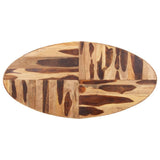 Dining Table Oval 200x100x75cm Acacia Wood - Top-Down View