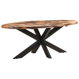 Dining Table Oval 200x100x75cm Acacia Wood