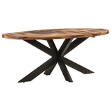 Dining Table Oval 200x100x75cm Acacia Wood - Extra Image