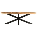 Dining Table 240x100x75 cm Rough Mango Wood