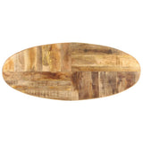 Dining Table 240x100x75 cm Rough Mango Wood - Low Angle