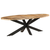 Dining Table 240x100x75 cm Rough Mango Wood