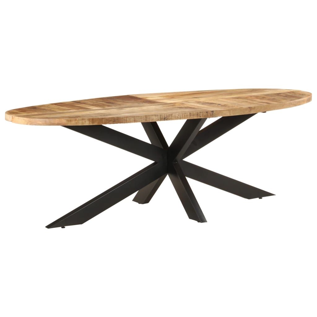 Dining Table 240x100x75 cm Rough Mango Wood