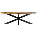 Dining Table 240x100x75 cm Solid Reclaimed Wood