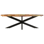 Dining Table 240x100x75 cm Solid Reclaimed Wood