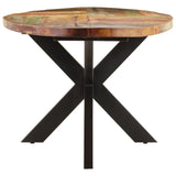 Dining Table 240x100x75 cm Solid Reclaimed Wood - Close-Up Angle