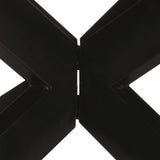 Dining Table Round 175x75 cm Rough Mango Wood - Close-Up Angle