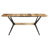 Dining Table 180x90x76 cm Solid Mango Wood - Front View
