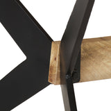 Dining Table 180x90x76 cm Solid Mango Wood - 45-Degree Angle