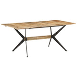 Dining Table 180x90x76 cm Solid Mango Wood - Low Angle