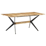 Dining Table 180x90x76 cm Solid Mango Wood - Extra Image