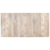Dining Table 180x90x76 cm Solid Mango Wood - Top-Down View