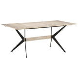Dining Table 180x90x76 cm Solid Mango Wood - Low Angle