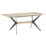 Dining Table 180x90x76 cm Solid Mango Wood