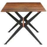 Dining Table 180x90x76 cm Solid Mango Wood - Side View
