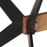 Dining Table 180x90x76 cm Solid Mango Wood - 45-Degree Angle