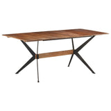 Dining Table 180x90x76 cm Solid Mango Wood - Low Angle
