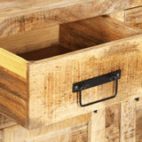 Sideboard 172x35x80 cm Solid Mango Wood - 45-Degree Angle