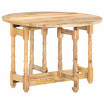 Dining Table Round 110x76 cm Solid Mango Wood