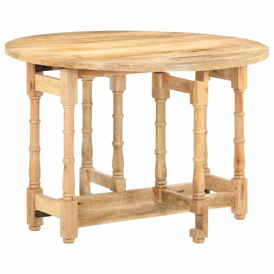 Dining Table Round 110x76 cm Solid Mango Wood