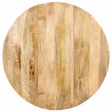 Dining Table Round 110x76 cm Solid Mango Wood - 45-Degree Angle