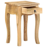 Bed Cabinet 28x28x46 cm Solid Mango Wood - Side View