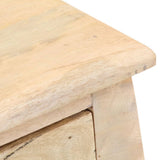 Bed Cabinet 28x28x46 cm Solid Mango Wood - Rear View