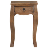 Bed Cabinet 28x28x46 cm Solid Mango Wood - Front View