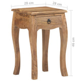 Bed Cabinet 28x28x46 cm Solid Mango Wood - Low Angle