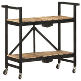 Kitchen Trolley 87x36x81 cm Solid Mango Wood - Extra Image