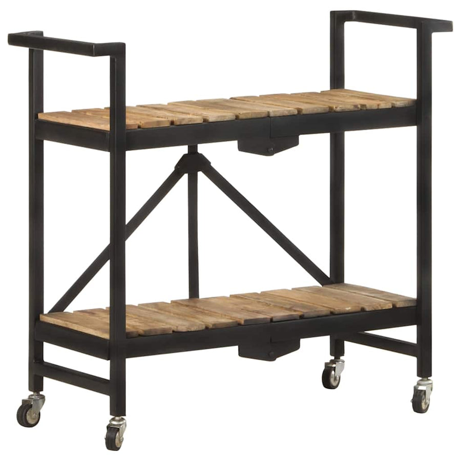 Kitchen Trolley 87x36x81 cm Solid Mango Wood