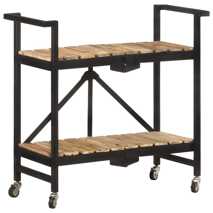 Kitchen Trolley 87x36x81 cm Solid Mango Wood