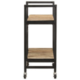 Kitchen Trolley 87x36x81 cm Solid Mango Wood - Side View