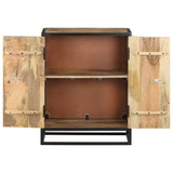 Hand Carved Sideboard 60x35x75 cm Solid Mango Wood - Side View
