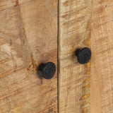 Hand Carved Sideboard 60x35x75 cm Solid Mango Wood - Low Angle