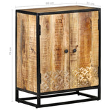 Hand Carved Sideboard 60x35x75 cm Solid Mango Wood - Extra Image