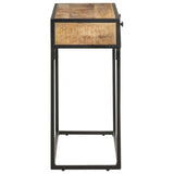 Console Table 100x35x75 cm Solid Mango Wood - Top-Down View