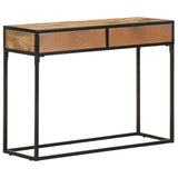 Console Table 100x35x75 cm Solid Mango Wood - 45-Degree Angle