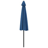 Balcony Parasol with Aluminium Pole Blue 300x155x223 cm Half - 45-Degree Angle