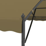 Gazebo 4x3x2.6 m Taupe 180 g/m² - 45-Degree Angle