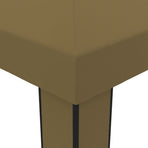 Gazebo with Double Roof 3x6 m Taupe 180 g/m²