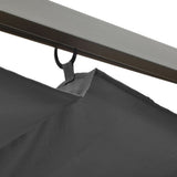 Pergola with Retractable Roof Anthracite 3x3 m Steel 180 g/m² - 45-Degree Angle