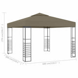 Garden Marquee 3x3 m Taupe 180 g/m?