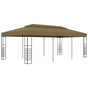 Garden Gazebo 6x3x2,7 m Taupe 180 g/m²