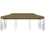 Garden Gazebo 6x3x2.7 m Taupe 180 g/m?