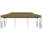 Garden Gazebo 6x3x2,7 m Taupe 180 g/m²