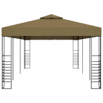 Garden Gazebo 6x3x2,7 m Taupe 180 g/m²