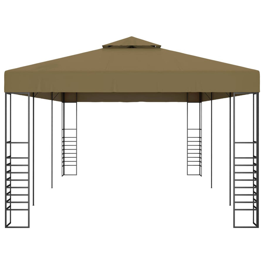 Garden Gazebo 6x3x2,7 m Taupe 180 g/m²