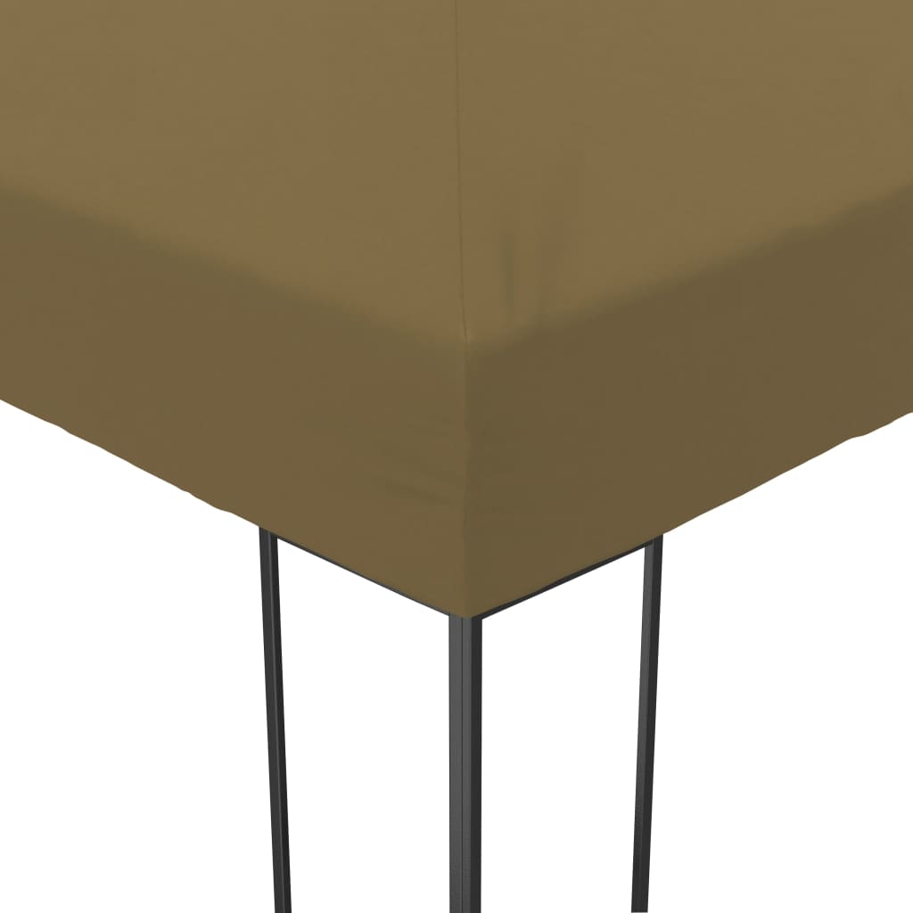 Garden Gazebo 6x3x2.7 m Taupe 180 g/m?
