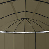 Gazebo with Curtains 520x349x255 cm Taupe 180 g/m? - Rear View